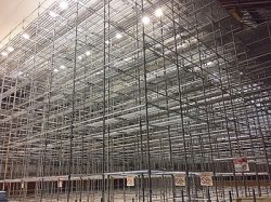 体育館　仮設足場　施工事例