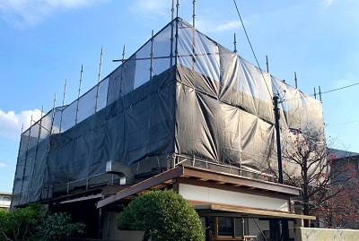 埼玉県 リフォーム用仮設足場 幸和機材 リフォーム 仮設足場 2階部分