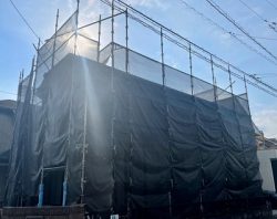外壁塗装用足場　狭山市　飯能市　毛呂山　越生