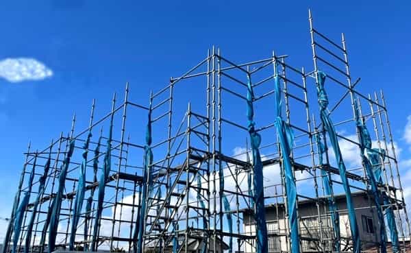 2022年3月埼玉県内新築先行足場 埼玉県内新築先行足場 幸和機材