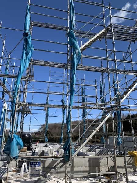 up_2022年4月埼玉県新築一戸建先行足場 埼玉県新築一戸建先行足場 幸和機材
