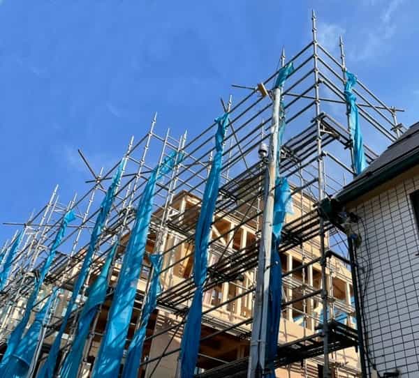 up_2022年5月東京都内_狭小地_3765 東京都内_狭小地くさび式仮設足場幸和機材