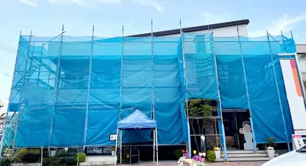 2022年7月埼玉県住宅展示場仮設足場_加工IMG_3933