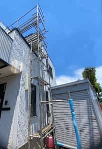 2022年7月埼玉県 外壁修繕のための部分足場 外壁修繕のための部分足場