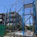 【仮設足場　施工事例】2022年8月埼玉県　新築一戸建ての先行足場