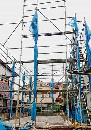 くさび式足場の施工事例