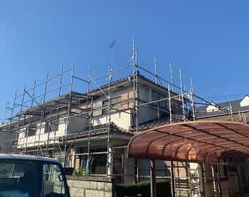 埼玉県　リフォーム　くさび式足場　幸和機材